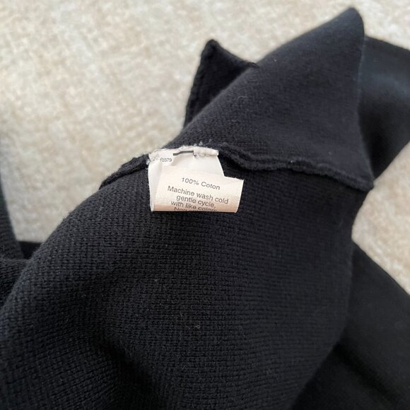 J. Crew Factory Cotton Sweater Blazer Jacket XS Black - Picture 9 of 9